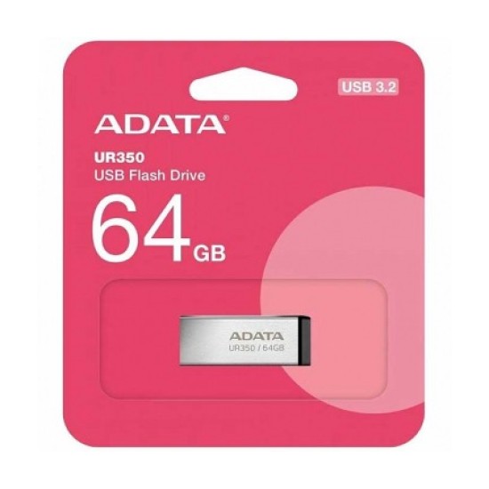 Memory Stick USB-A 3.2 FlashDrive Adata UR350 64Gb UR350-64G-RSR/BK Memory Stick USB-A 3.2 FlashDrive Adata UR350 64Gb UR350-64G-RSR/BK