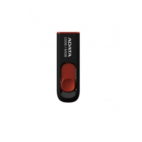 Memory Stick USB-A 2.0 FlashDrive Adata C008 64Gb AC008-64G-RKD Memory Stick USB-A 2.0 FlashDrive Adata C008 64Gb AC008-64G-RKD