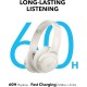 Ασύρματα / Ενσύρματα Over Ear Ακουστικά Soundcore Q11i Quick Charge Cream White Ασύρματα / Ενσύρματα Over Ear Ακουστικά Soundcore Q11i Quick Charge Cream White