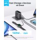 Φορτιστής Anker Zolo 140W GaN με Ψηφιακή Οθόνη 4-Port (3x USB-C + 1x USB-A) & Καλώδιο USB-C - Dark Gray / Black Φορτιστής Anker Zolo 140W GaN με Ψηφιακή Οθόνη 4-Port (3x USB-C + 1x USB-A) & Καλώδιο USB-C - Dark Gray / Black