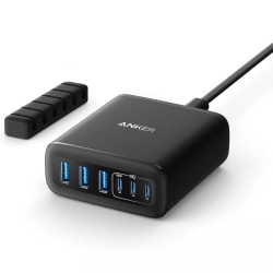 Επιτραπέζιος Φορτιστής Anker 6-in-1 Charging Station 112W (3x USB-C + 3x USB-A) - Black