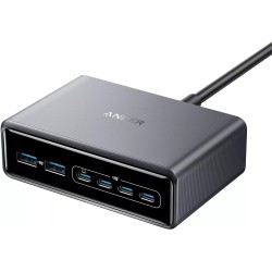Φορτιστής Desktop Charger Anker Prime 200W Charger and Charging Station 4x USB-C Fast Charging, 2x USB-A GaN USB-C Power Delivery (Black)