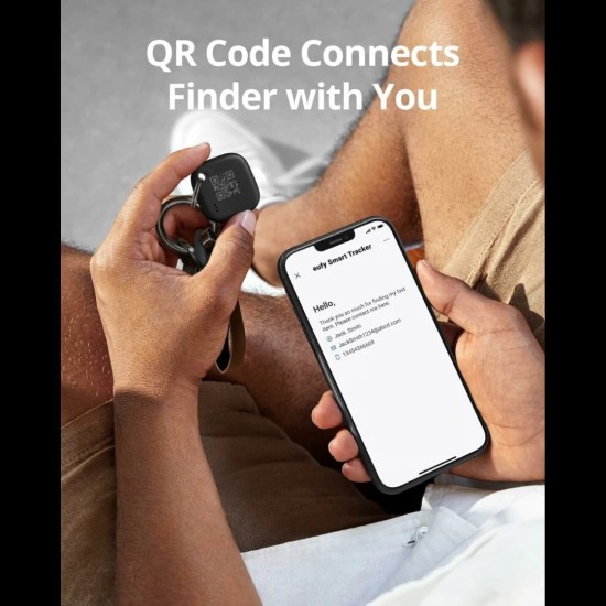 Set 4 Τεμαχίων eufy Security SmartTrack Link iOS Compatible Black (E87B0012) 
