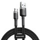 Καλώδιο Baseus Cafule Micro USB 2.4A 1m Black/Gray (CAMKLF-BG1)