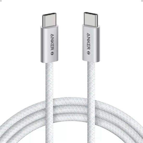 Καλώδιο Anker Zolo USB 2.0 Cable USB-C male - USB-C 240W PD Λευκό 1m A8060H21