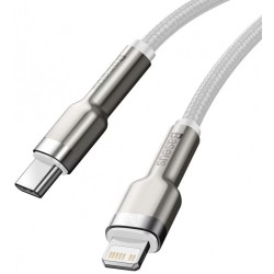 USB-C to Lightning Cable Baseus Cafule Metal Series 20W 2.4A 1m White CATLJK-A02