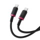 USB-C to USB-C Cable Baseus Dura Series, 100W, 5A, 1m, Red P10377803U01-01