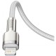 USB-C to Lightning Cable Baseus Cafule Metal Series 20W 2.4A 1m White CATLJK-A02