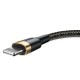 Καλώδιο Baseus Cafule Cable USB Lightning 2.4A 1m (Gold+Black)