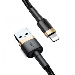 Καλώδιο Baseus Cafule Cable USB Lightning 2.4A 1m (Gold+Black)