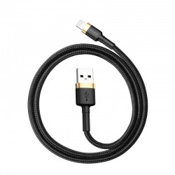 Καλώδιο Baseus Cafule Cable USB Lightning 2.4A 1m (Gold+Black)