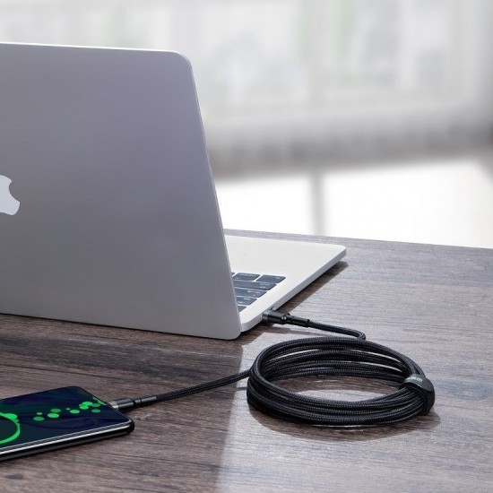 Καλώδιο Baseus Cafule PD2.0 100W flash charging USB For Type-C cable (20V 5A)2m Gray+Black
