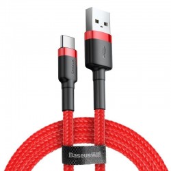 Καλώδιο Baseus Cafule USB-C Cable 2A 3m CATKLF-U09 (Red)