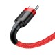 Καλώδιο Baseus Cafule USB-C Cable 2A 3m CATKLF-U09 (Red) Καλώδιο Baseus Cafule USB-C Cable 2A 3m CATKLF-U09 (Red)