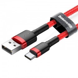 Καλώδιο Baseus Cafule USB-C Cable 2A 3m CATKLF-U09 (Red)
