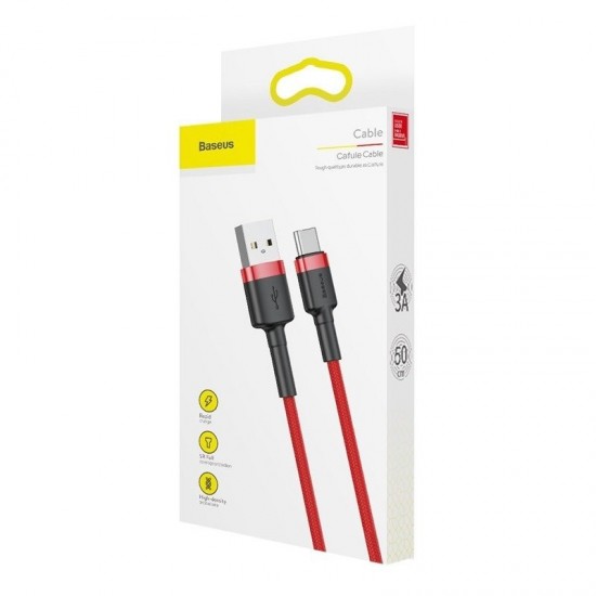 Καλώδιο Baseus Cafule USB-C Cable 2A 3m CATKLF-U09 (Red) Καλώδιο Baseus Cafule USB-C Cable 2A 3m CATKLF-U09 (Red)
