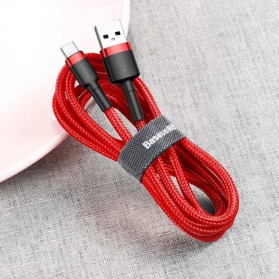 Καλώδιο Baseus Cafule USB-C Cable 2A 3m CATKLF-U09 (Red) Καλώδιο Baseus Cafule USB-C Cable 2A 3m CATKLF-U09 (Red)