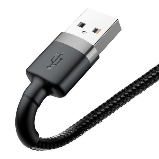 Καλώδιο Baseus Cafule USB Lightning Cable 2,4A 1m CALKLF-BG1 (Gray+Black) Καλώδιο Baseus Cafule USB Lightning Cable 2,4A 1m CALKLF-BG1 (Gray+Black)