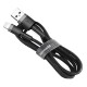 Καλώδιο Baseus Cafule USB Lightning Cable 2,4A 1m CALKLF-BG1 (Gray+Black) Καλώδιο Baseus Cafule USB Lightning Cable 2,4A 1m CALKLF-BG1 (Gray+Black)