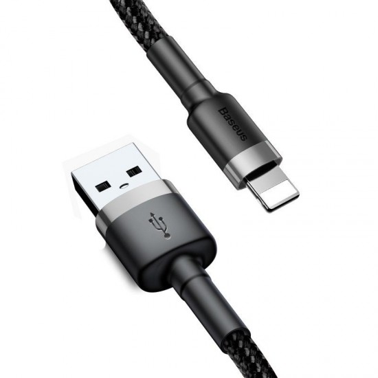 Καλώδιο Baseus Cafule USB Lightning Cable 2,4A 1m CALKLF-BG1 (Gray+Black) Καλώδιο Baseus Cafule USB Lightning Cable 2,4A 1m CALKLF-BG1 (Gray+Black)