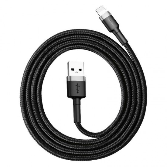 Καλώδιο Baseus Cafule USB Lightning Cable 2,4A 1m CALKLF-BG1 (Gray+Black) Καλώδιο Baseus Cafule USB Lightning Cable 2,4A 1m CALKLF-BG1 (Gray+Black)
