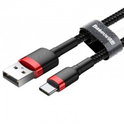 Καλώδιο Baseus Cafule cable USB-C 2A 2m (Red+Black) Καλώδιο Baseus Cafule cable USB-C 2A 2m (Red+Black)