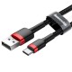 Καλώδιο Baseus Cafule cable USB-C 3A 1m (Red+Black) Καλώδιο Baseus Cafule cable USB-C 3A 1m (Red+Black)