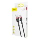 Καλώδιο Baseus Cafule cable USB-C 3A 1m (Red+Black) Καλώδιο Baseus Cafule cable USB-C 3A 1m (Red+Black)