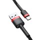Καλώδιο Baseus Cafule cable USB-C 3A 1m (Red+Black) Καλώδιο Baseus Cafule cable USB-C 3A 1m (Red+Black)