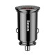 Φορτιστής Αυτοκινήτου Baseus Circular Car Charger PD QC4.0+ 5A 30W (black)