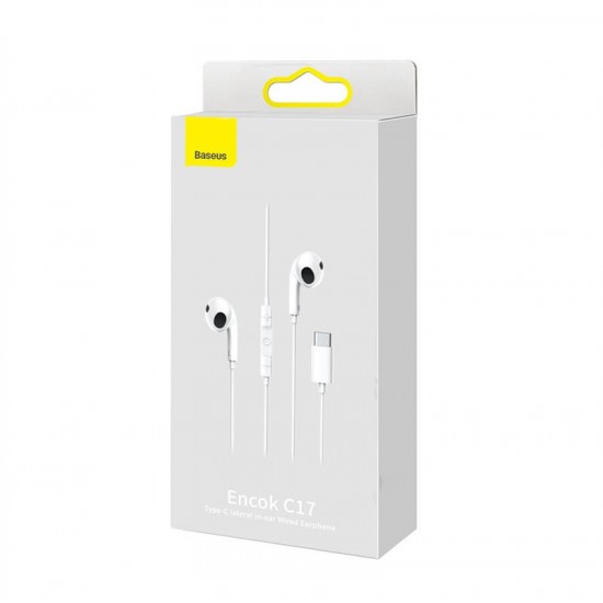 Ακουστικά Baseus Encok C17 Earphones (white) Ακουστικά Baseus Encok C17 Earphones (white)