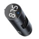 Baseus FM Transmitter Energy Column Car Wireless MP3 Charger Wireless 5.0+5V/3.1A (CCNLZ-0G) Dark grey