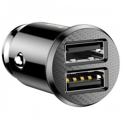Φορτιστής Αυτοκινήτου Baseus Grain Car Charger 2x USB 5V 3.1A (black)
