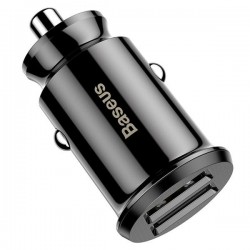 Φορτιστής Αυτοκινήτου Baseus Grain Car Charger 2x USB 5V 3.1A (black) Φορτιστής Αυτοκινήτου Baseus Grain Car Charger 2x USB 5V 3.1A (black)