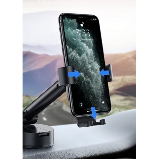 Βάση Στήριξης Αυτοκινήτου Baseus Gravity Car Mount Dashboard Windshield Phone Bracket Holder black (SUYL-JY01) black Βάση Στήριξης Αυτοκινήτου Baseus Gravity Car Mount Dashboard Windshield Phone Bracket Holder black (SUYL-JY01) black
