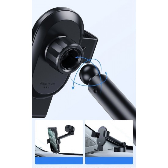 Βάση Στήριξης Αυτοκινήτου Baseus Gravity Car Mount Dashboard Windshield Phone Bracket Holder black (SUYL-JY01) black Βάση Στήριξης Αυτοκινήτου Baseus Gravity Car Mount Dashboard Windshield Phone Bracket Holder black (SUYL-JY01) black