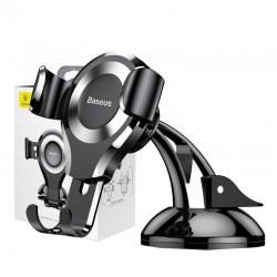 Βάση Στήριξης Αυτοκινήτου Baseus Osculum gravitational phone holder (black + silver)