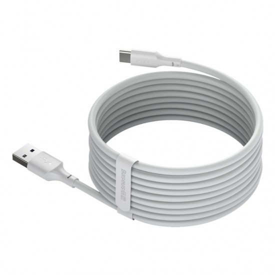 Καλώδιο Baseus Simple Wisdom Data Cable Kit USB to Type-C 5A (2PCS/Set）1.5m White