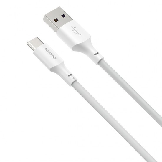 Καλώδιο Baseus Simple Wisdom Data Cable Kit USB to Type-C 5A (2PCS/Set）1.5m White