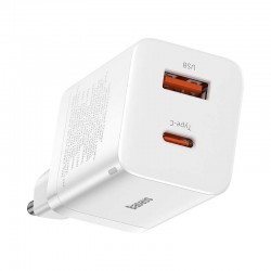 Φορτιστής Baseus Super Si Pro Quick Charger USB + USB-C 30W (white)
