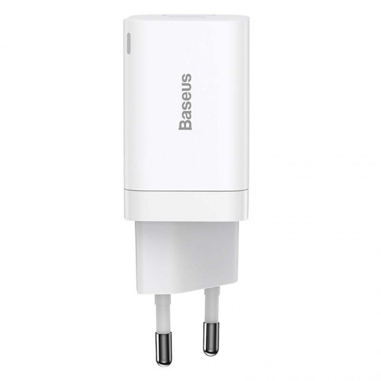 Φορτιστής Baseus Super Si Pro Quick Charger USB + USB-C 30W (white)