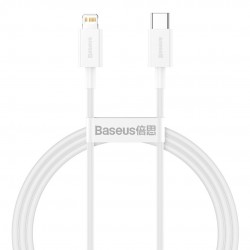 Καλώδιο Baseus Superior Series Cable USB-C to Lightning, 20W, PD, 1m (white)