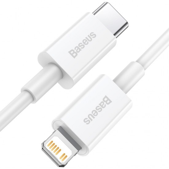 Καλώδιο Baseus Superior Series Cable USB-C to Lightning, 20W, PD, 1m (white)