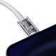 Καλώδιο Baseus Superior Series Cable USB-C to Lightning, 20W, PD, 1m (white)