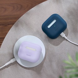 Θήκη Baseus super thin silicone case for Apple AirPods 3 blue (WIAPPOD-CBZ03)