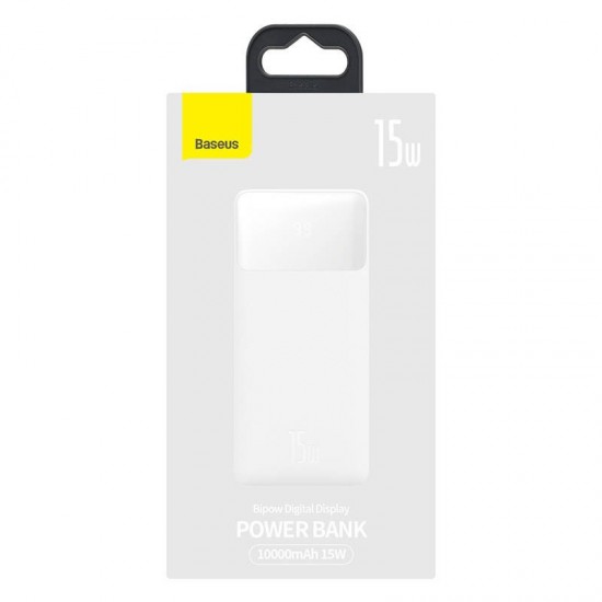 Powerbank Baseus Bipow 10000mAh, 15W (white)