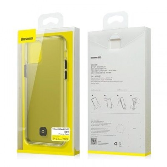 Θήκη Σιλικόνης Baseus Ultra-Thin Cover Gel TPU Case with Lanyard Holder for iPhone 11 Pro transparent (WIAPIPH58S-QA02)