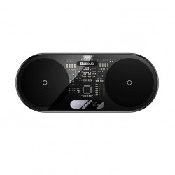 Ασύρματος Φορτιστής Baseus Qi Simple 2, 15W με καλώδιο USB-C σε USB-C (Μαύρο)