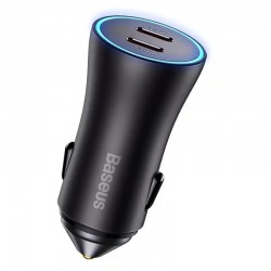 Φορτιστής Αυτοκινήτου Baseus Golden Contactor Pro, 2xUSB, 40W (Ανθρακί)