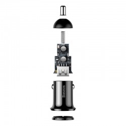 Φορτιστής Αυτοκινήτου Baseus Grain Pro 2xUSB 4.8A (Μαύρο)